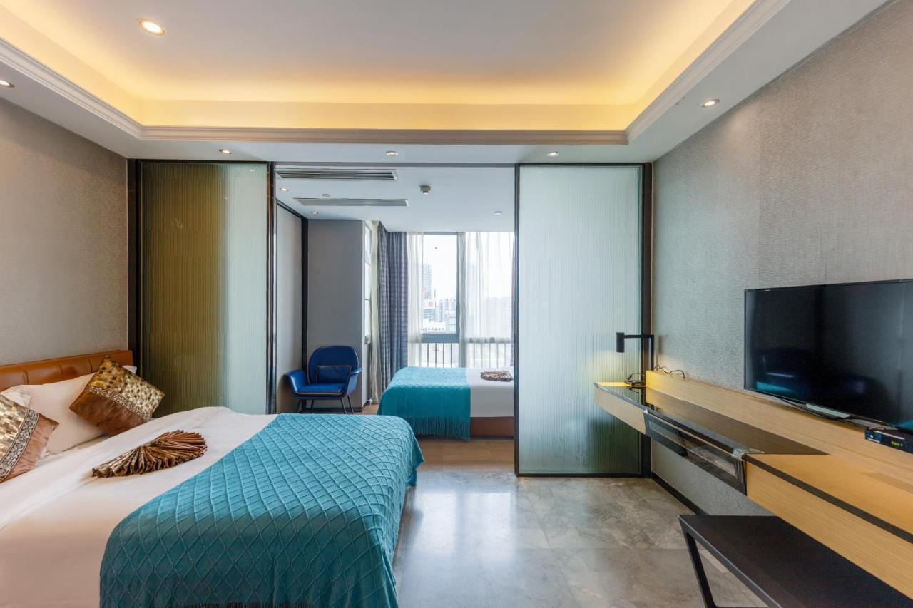 Yoyo Apartment Jiedeng Metropolis Branch, Beijing Road Kanton Exteriér fotografie
